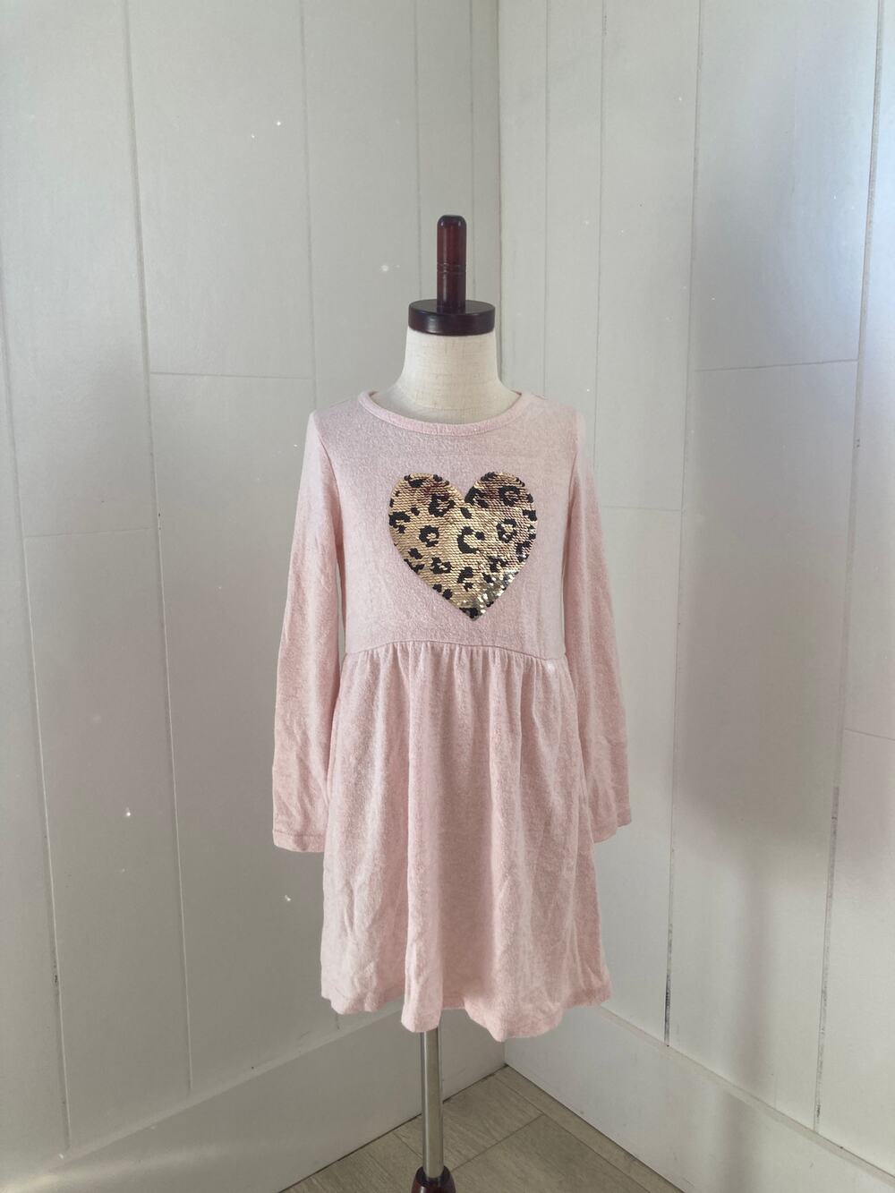 Rumi & Ryder Girls Pink Pullover Dress, Size 6-7